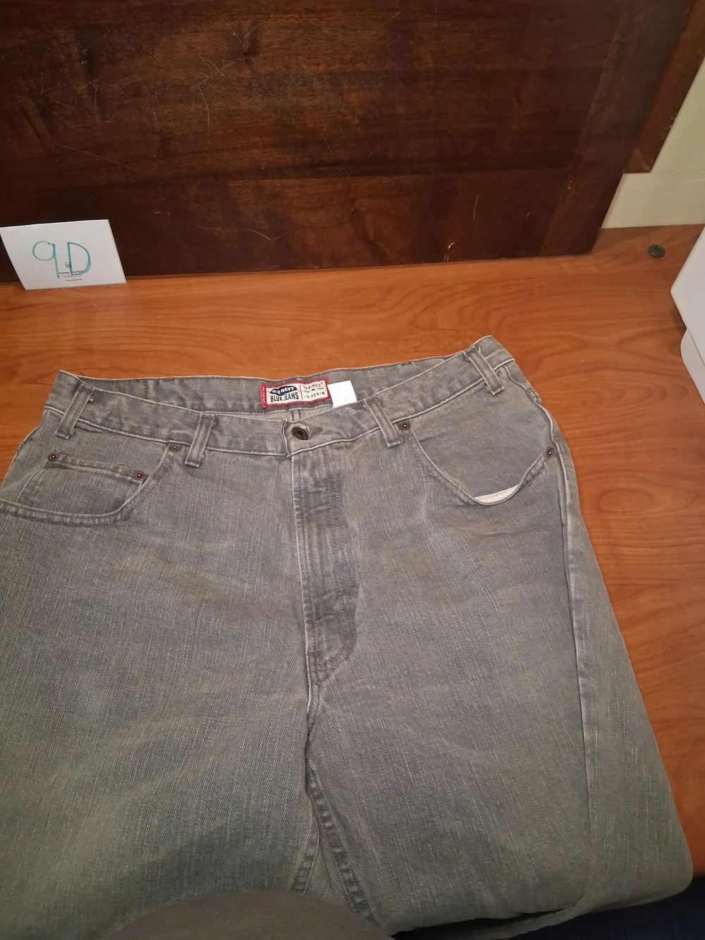 Old Navy Men's Gray Bootcut Jeans De-Luxe 36x34